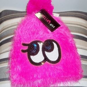 Cute Hat DELIA'S GIRL Eyelash Beanie Hat Pink